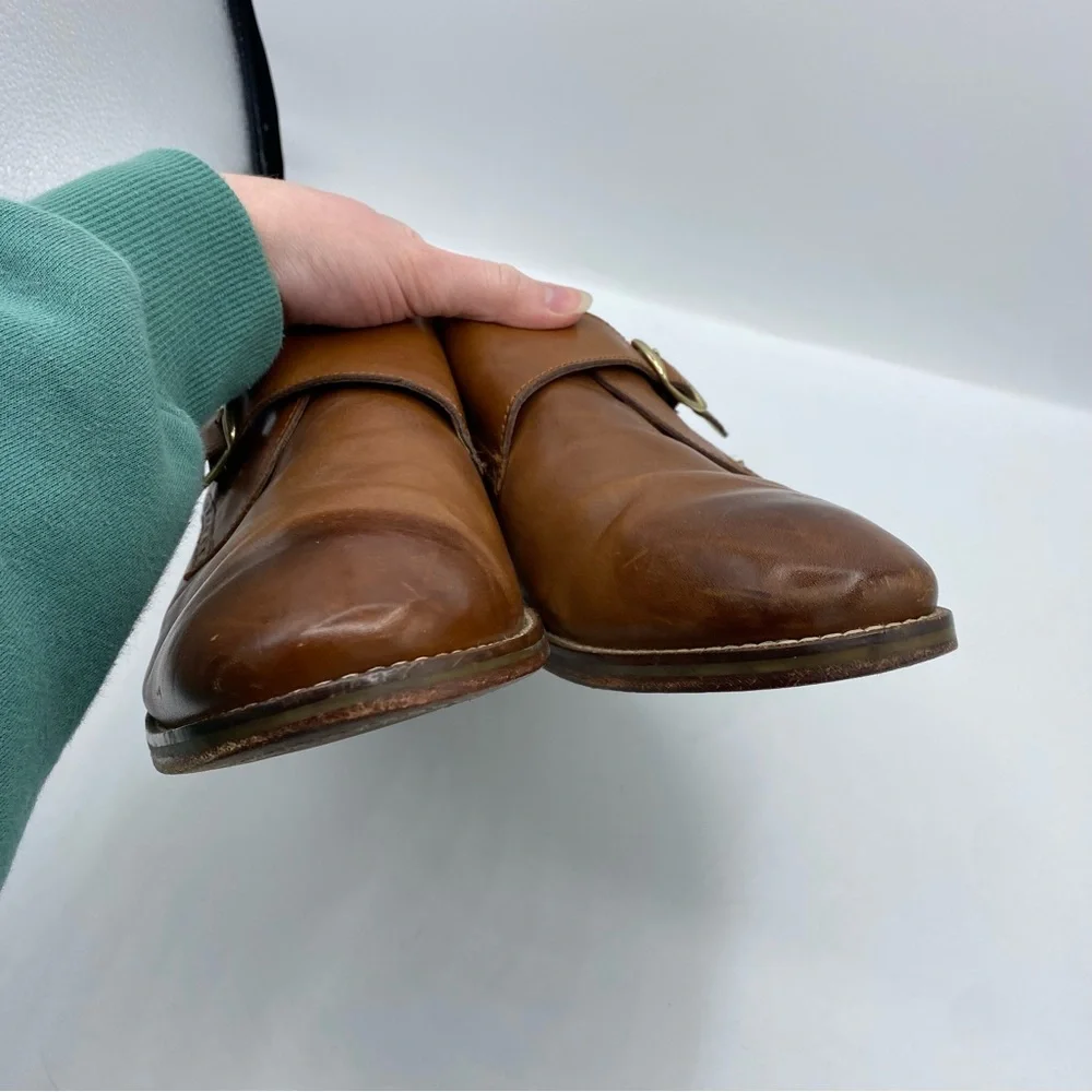 Cole Haan Men's Williams II‎ Monk Strap Brown leather size 9 wide